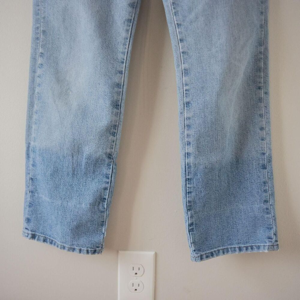 Y2K Calvin Klein Denim Straight Leg Classic Lightweight Midrise Indie Boho Jeans - Picture 6 of 8